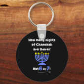 Funny Hanukkah 67 Meme Teacher How Many Nights Of Sleutelhanger (Voorkant)
