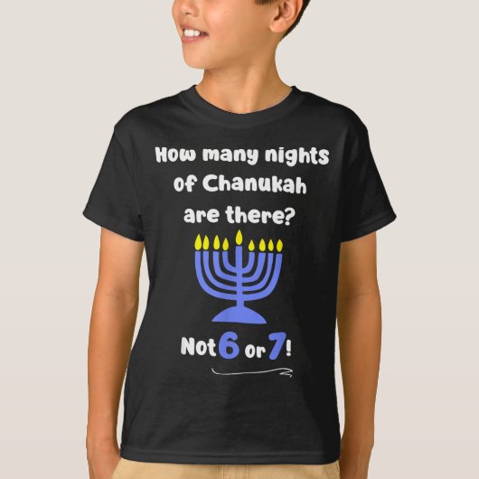 Funny Hanukkah 67 Meme Teacher How Many Nights Of  T-shirt (Voorkant)