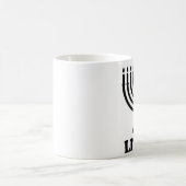 Funny hanukkah chanukah menorah lit af koffiemok (Center)