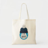 Funny Hanukkah Holiday Maskerde Karakter Oy! Tote Bag (Voorkant)