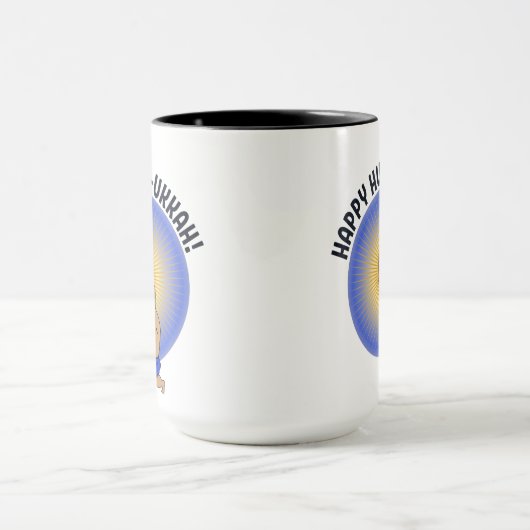 Funny Hanukkah Hunk Holiday Mok (Midden)