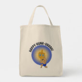 Funny Hanukkah Hunk Holiday Tote Bag (Achterkant)