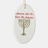 Funny Hanukkah Keramisch Ornament (Rechts)