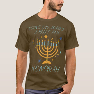 Funny Hanukkah komt op Baby licht T-shirt