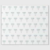 Funny Hanukkah menorah en kaarsen Cadeaupapier (Vlak)