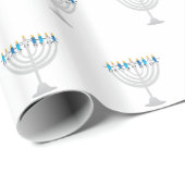 Funny Hanukkah menorah en kaarsen Cadeaupapier (Rol Hoek)