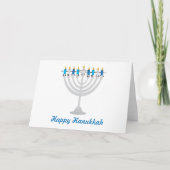 Funny Hanukkah menorah en kaarsen Kaart (Voorkant)