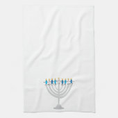Funny Hanukkah menorah en kaarsen Theedoek (Verticaal)