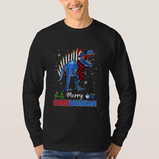 Funny Hanukkah Shirt Dinosaur Stegosaurus Dino (Voorkant)