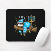 Funny Hanukkah Sloth Jewish Chanukah Sleeng Hanukk Muismat (Met muis)
