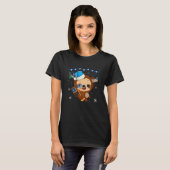 Funny Hanukkah Sloth Jewish Chanukah Sleeping T-shirt (Voorkant volledig)