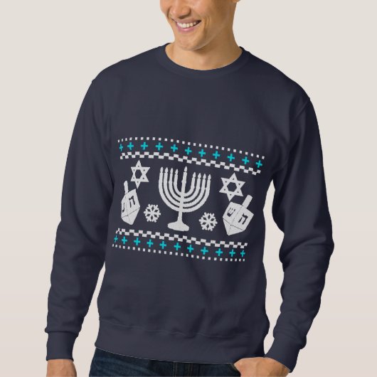 Funny Hanukkah Ugly Holiday Sweater (Voorkant)