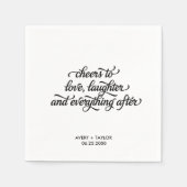 Funny Happily Ever After Wedding Napkins Servet (Voorkant)