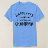 Funny Happiness Is Being A Grandma Grandmother App T-shirt (Design voorkant)