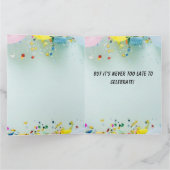 Funny Happy Belated Birthday Kaart (Binnen)