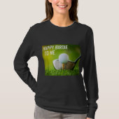 Funny Happy Birdie To Me Golf Draag Sport Golfer T-shirt (Voorkant)