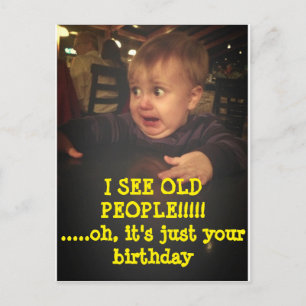 Funny Happy Birthday Briefkaart