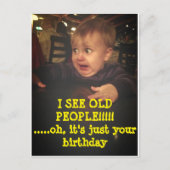 Funny Happy Birthday Briefkaart (Voorkant)