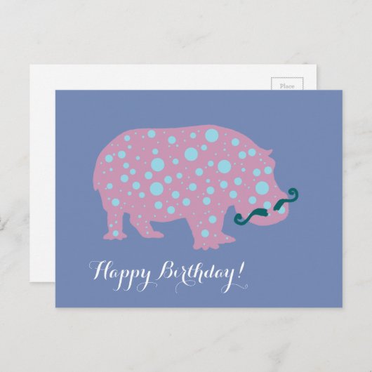 Funny Happy Birthday Briefkaart (Voorkant / Achterkant)