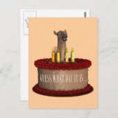 Funny Happy Birthday Camel Briefkaart (Voorkant / Achterkant)