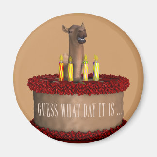 Funny Happy Birthday Camel Magneet