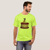 Funny Happy Birthday Camel T-shirt (Voorkant volledig)