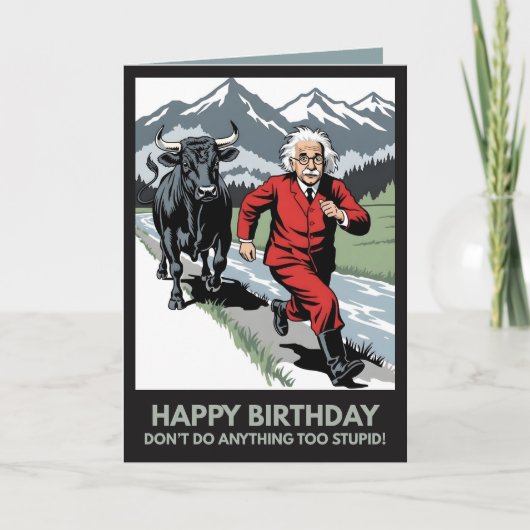 Funny Happy Birthday Card Kaart (Voorkant)