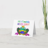 Funny Happy Birthday Frog Wenskaart Kaart (Voorkant)