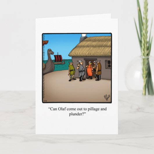 Funny Happy Birthday Humor Wenskaart Kaart (Voorkant)