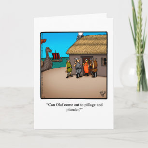 Funny Happy Birthday Humor Wenskaart Kaart