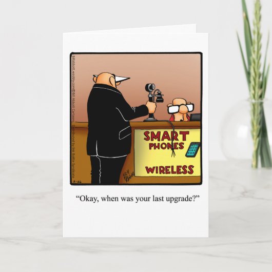 Funny Happy Birthday Humor Wenskaart Kaart (Voorkant)