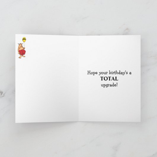 Funny Happy Birthday Humor Wenskaart Kaart (Binnen)