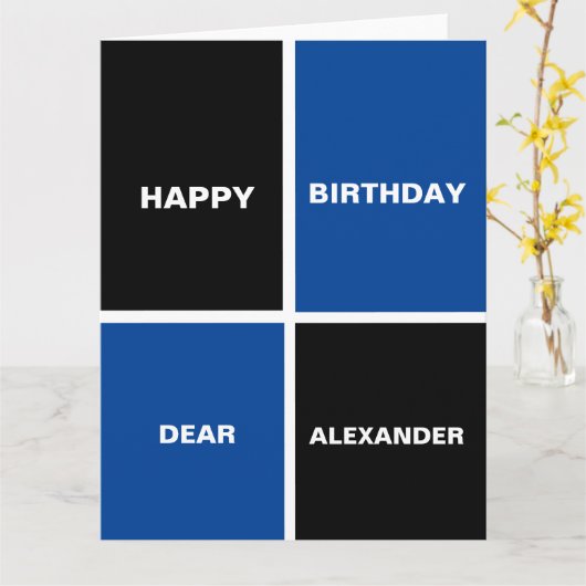 Funny Happy Birthday Kaart (Gele Bloem)