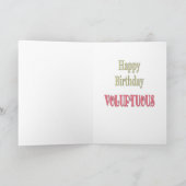 Funny Happy Birthday Kaart (Binnen)