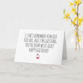 Funny Happy Birthday Kaart (Gele Bloem)