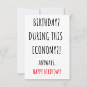 Funny Happy Birthday-kaart Bedankkaart (Voorkant)