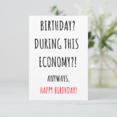 Funny Happy Birthday-kaart Bedankkaart (Staand voorkant)