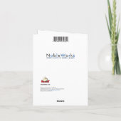 Funny Happy Birthday Kaart - Eenhoorns en Regenbog (Achterkant)