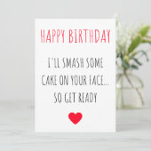 Funny Happy Birthday-kaart Feestdagenkaart (Staand voorkant)