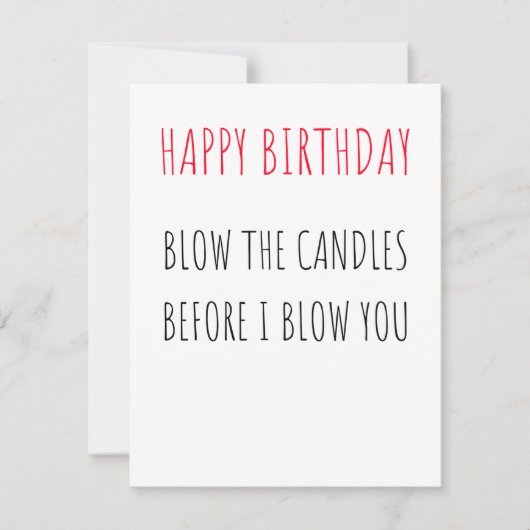 Funny Happy Birthday-kaart Feestdagenkaart (Voorkant)