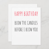 Funny Happy Birthday-kaart Feestdagenkaart (Voorkant / Achterkant)