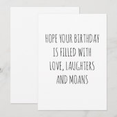 Funny Happy Birthday-kaart Feestdagenkaart (Voorkant / Achterkant)