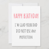 Funny Happy Birthday-kaart Feestdagenkaart (Voorkant)