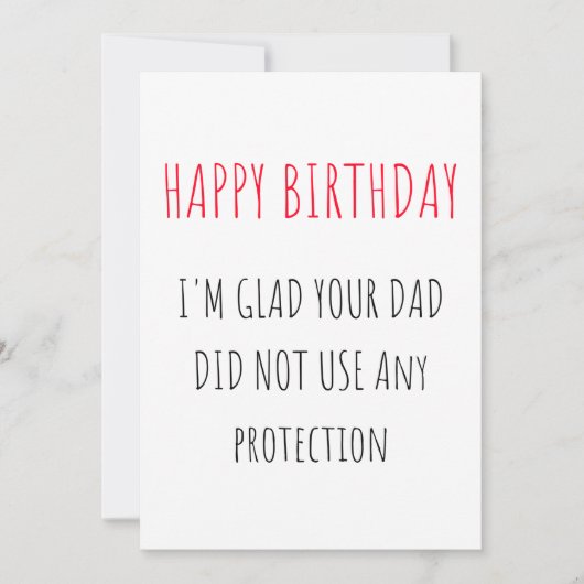 Funny Happy Birthday-kaart Feestdagenkaart (Voorkant)