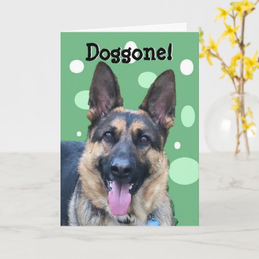 Funny Happy Birthday-kaart Kaart (Gele Bloem)