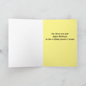 Funny Happy Birthday-kaart Kaart (Binnen)