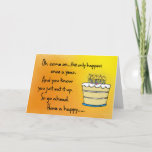 Funny Happy Birthday-kaart Kaart<br><div class="desc"></div>