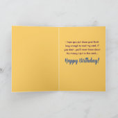 Funny Happy Birthday Kaart voor Bookworm Readers (Binnen)
