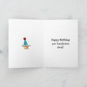 Funny Happy Birthday Kaart voor hem (Binnen)