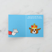 Funny Happy Birthday Royal Corgi Kaart (Binnen)
